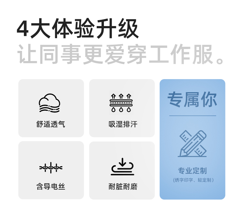 DL235X 高端夏季薄款長(zhǎng)袖工作服定制印字薄款耐磨汽修工廠電焊車間勞保服(圖2)