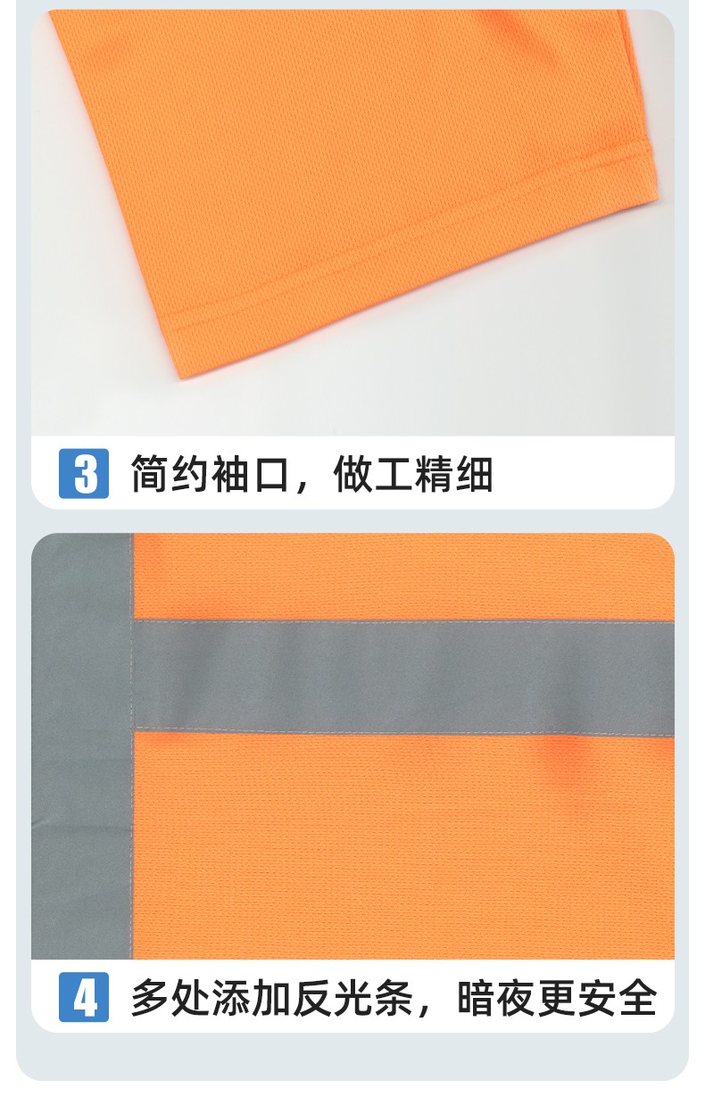 SG2120D 夏季速干工作服加油站汽修POLO文化衫拼色薄款透氣印LOGO工裝(圖9)