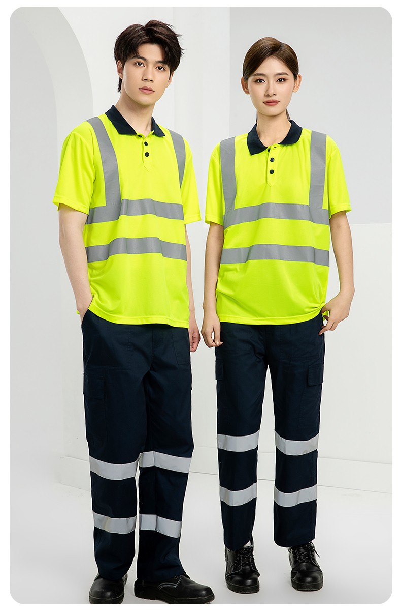 SG2120D 夏季速干工作服加油站汽修POLO文化衫拼色薄款透氣印LOGO工裝(圖14)