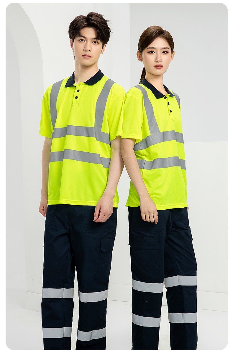 SG2120X 翻領(lǐng)速干反光polo男戶外環(huán)衛(wèi)道路施工環(huán)衛(wèi)安全建筑勞保反光工作服(圖16)