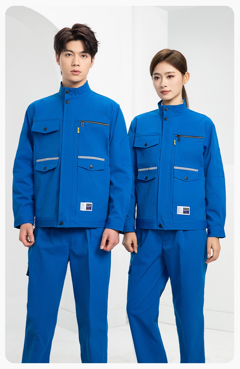 DM2311 海源春秋工作服耐磨勞保上衣工裝套裝車間工地工廠服勞保服印字(圖13)