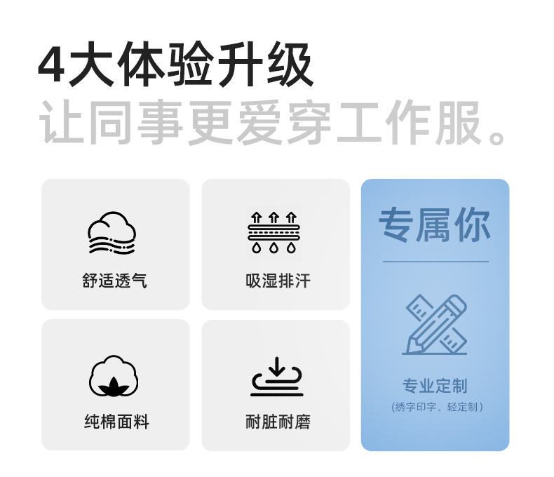 QM2091D 夏季工作服套裝男純棉長短袖薄款反光海油工程工裝機(jī)電焊工勞保服(圖2)