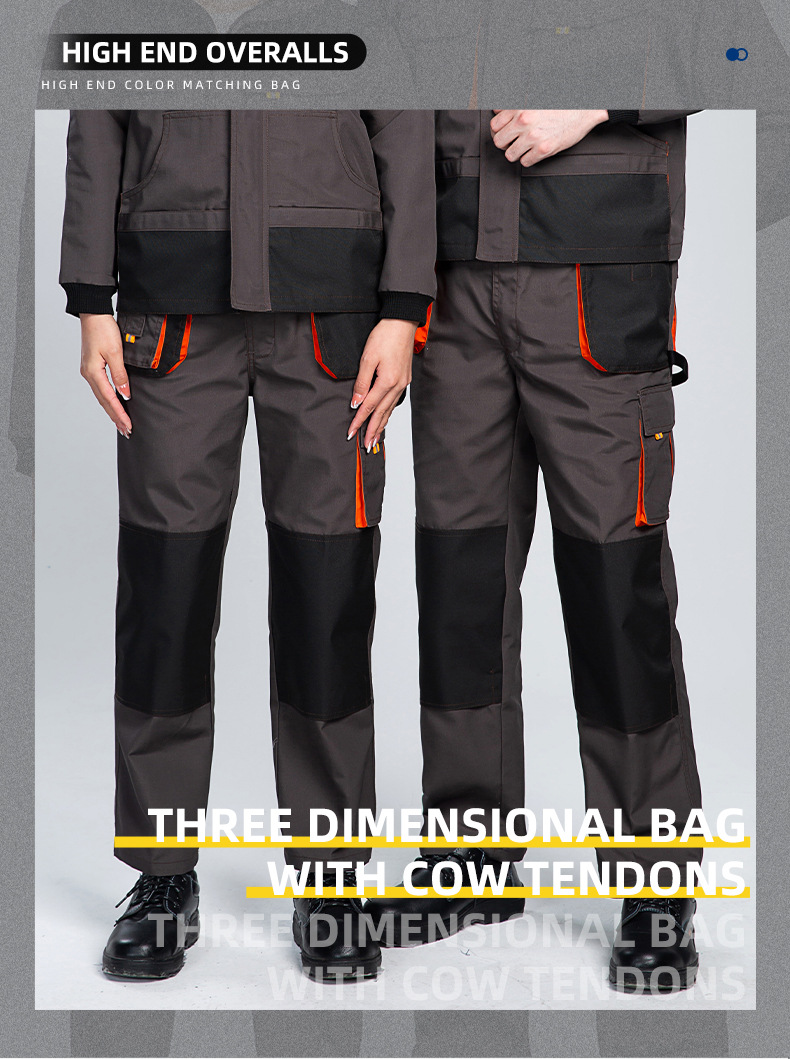 WD2118 跨境勞保工裝褲男耐磨多口袋大兜多兜工作褲汽修電工外貿(mào)出 口褲子(圖1)