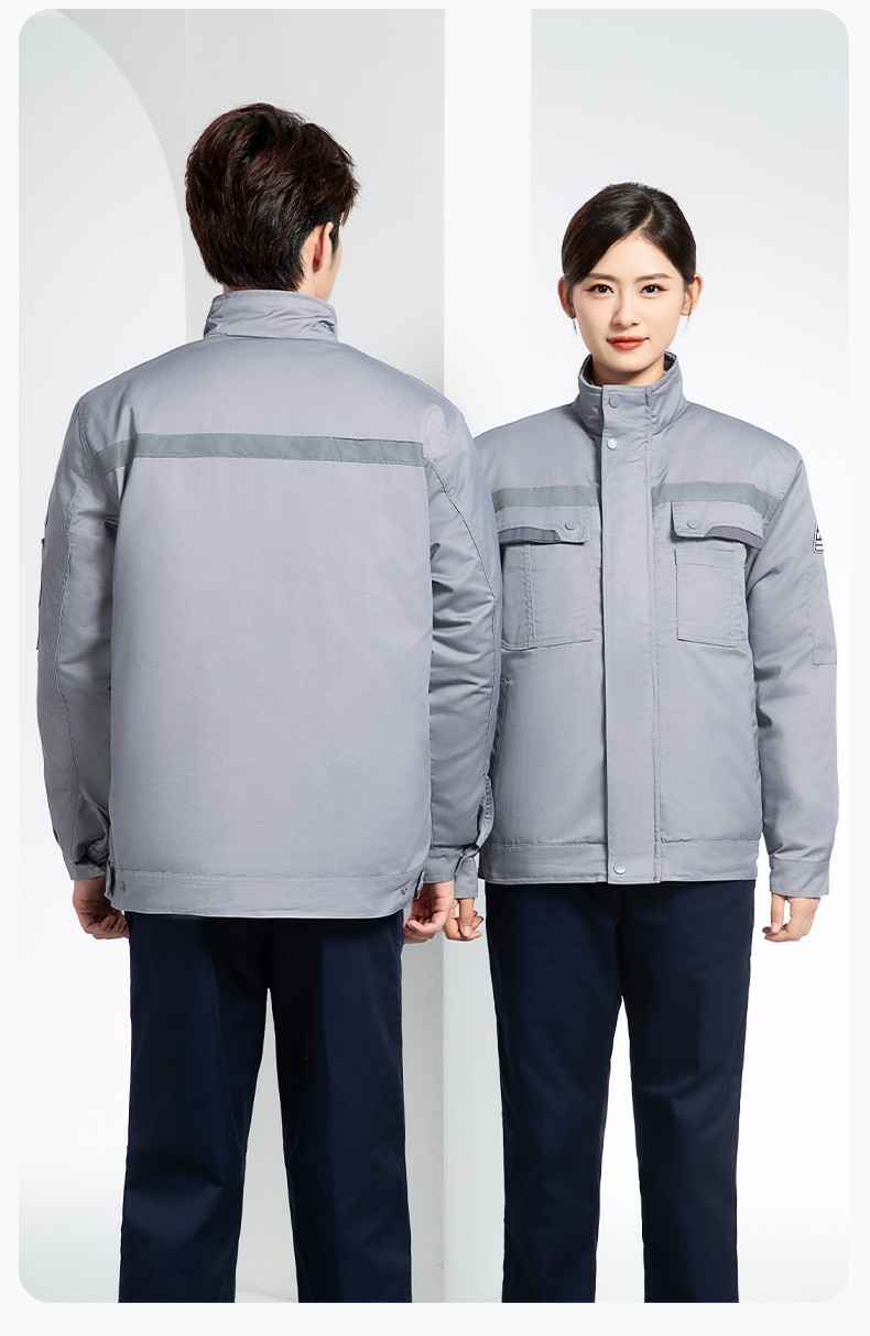 YM-20901 冬季工作服棉衣定制加厚防靜電棉服勞保服加絨耐磨冬裝勞保服棉襖(圖19)