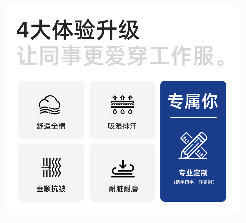 JC-S2206 春秋純棉工作服套裝印字男加厚耐磨全棉防燙焊工汽修勞保服定制(圖2)