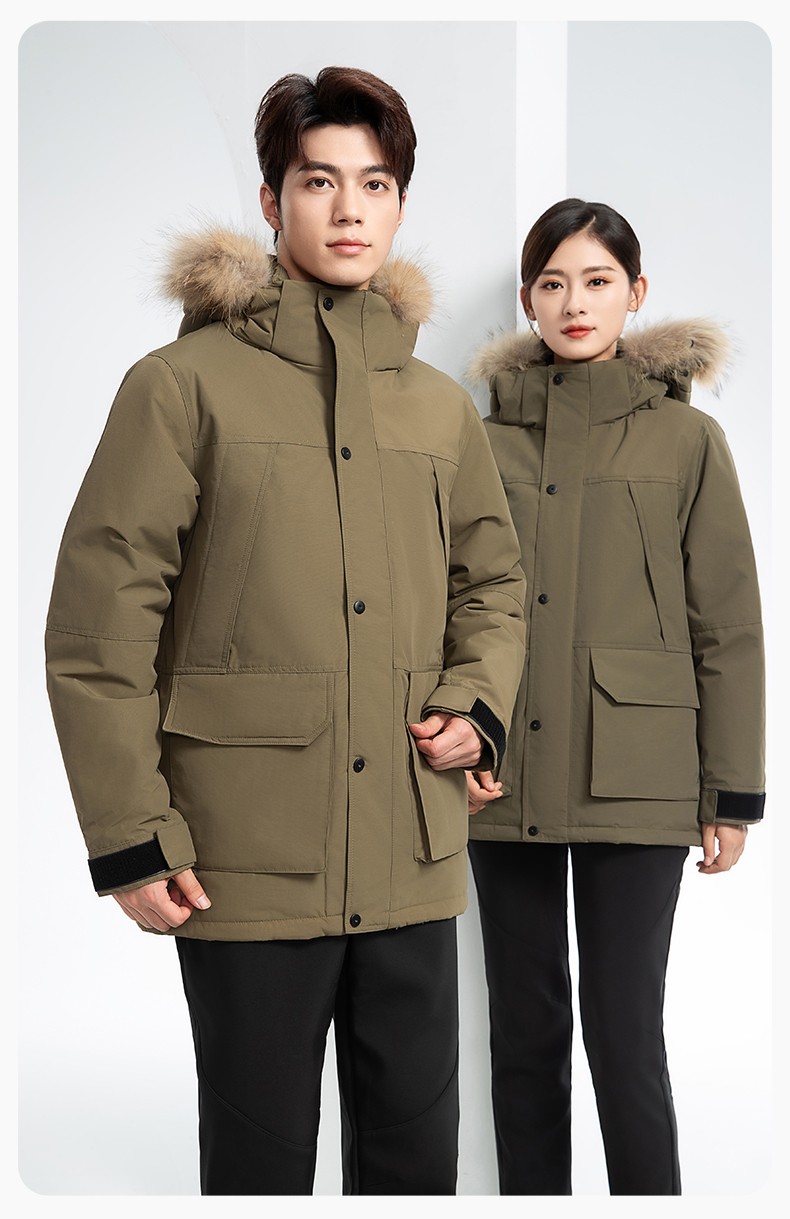 RH-60953 冬季可拆卸羽絨內(nèi)膽三合一沖鋒衣毛領(lǐng)帽子防風(fēng)防雨登山騎行服定制(圖22)