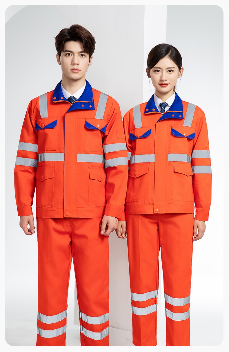 DM20148 反光條工作服套裝男路政環(huán)衛(wèi)園林綠化養(yǎng)護(hù)保潔道路救援反光勞保服(圖12)