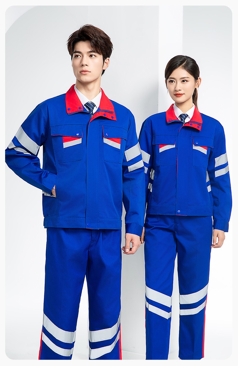 DM20149 春秋反光條長袖工作服男路政環(huán)衛(wèi)園林綠化道路救援反光勞保服定制(圖15)