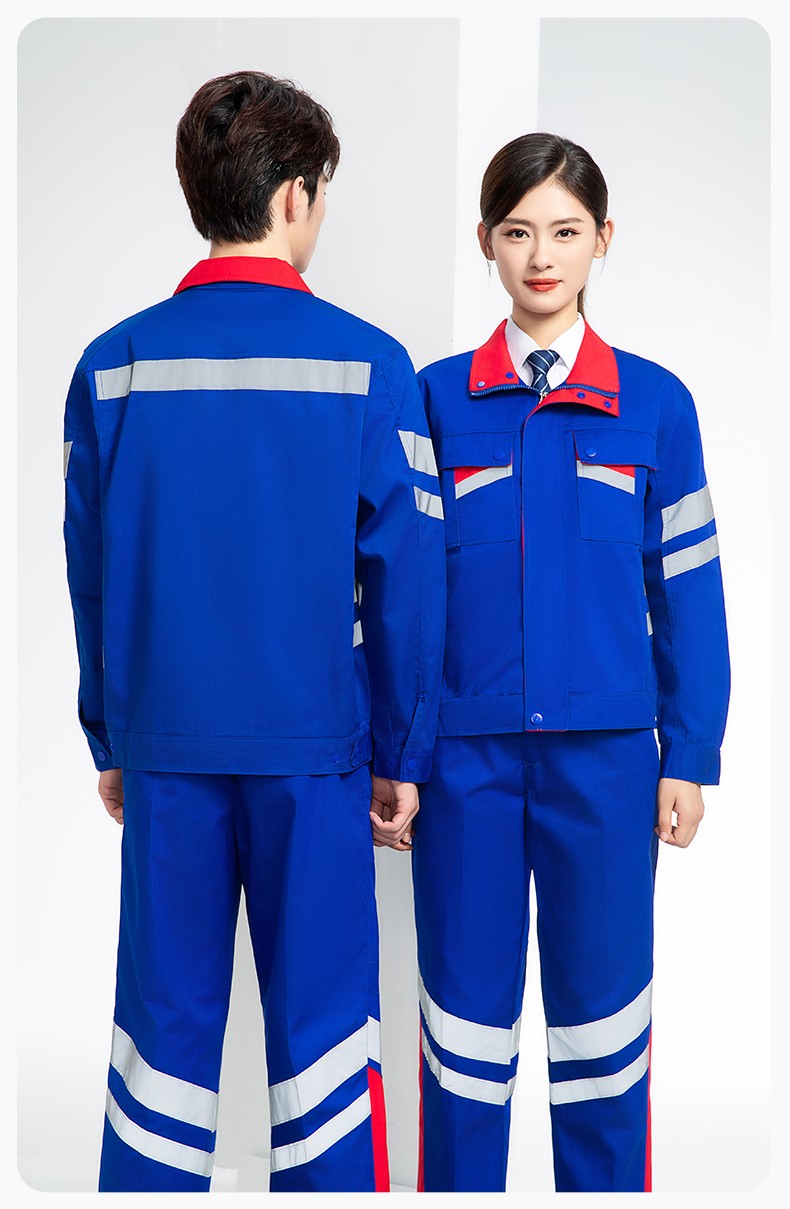 DM20149 春秋反光條長袖工作服男路政環(huán)衛(wèi)園林綠化道路救援反光勞保服定制(圖16)