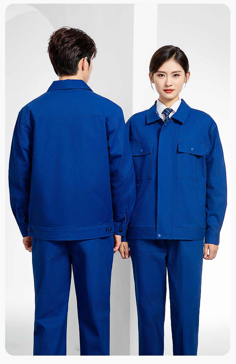 RD-8013 純棉電焊工作服套裝男秋冬款耐磨加厚車間汽車修理廠服勞保服工裝(圖19)
