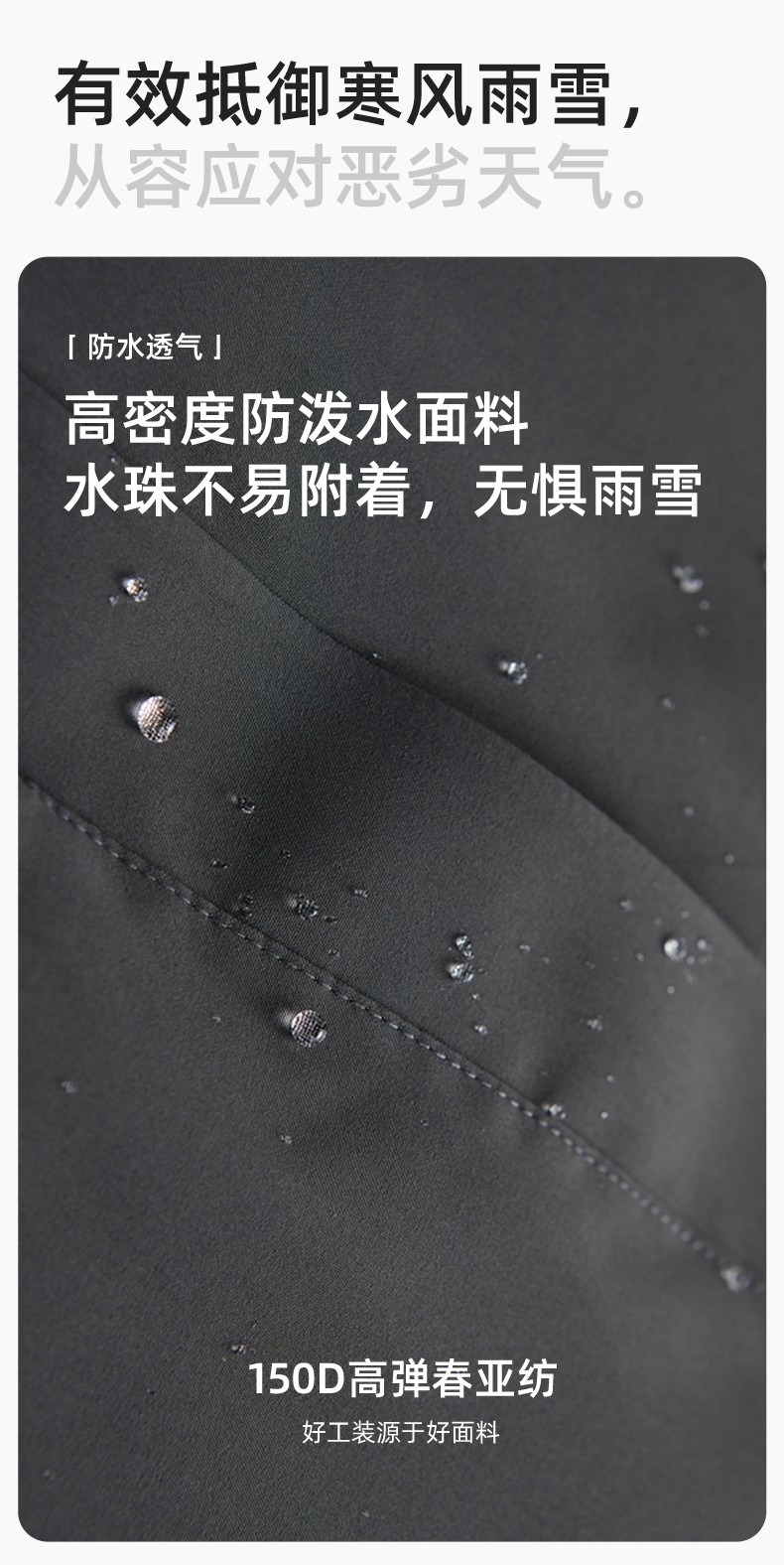 SW-9996 戶外三合一沖鋒衣秋冬加絨加厚男女同款搖粒絨沖鋒衣工作服定制(圖3)