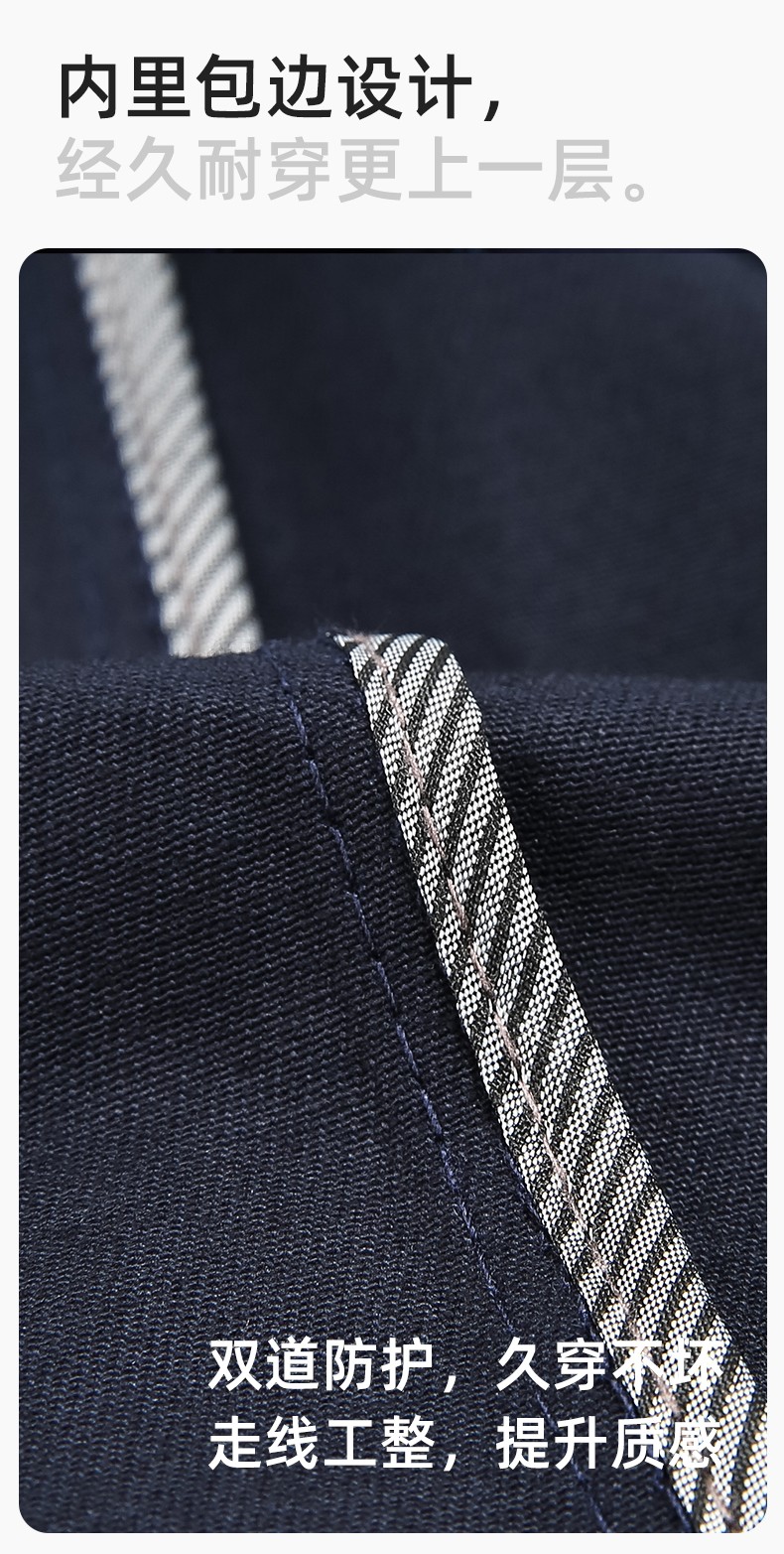 RD-507 純棉電焊工作服套裝男秋冬長袖工裝耐磨車間全棉工程服高端勞保服(圖4)