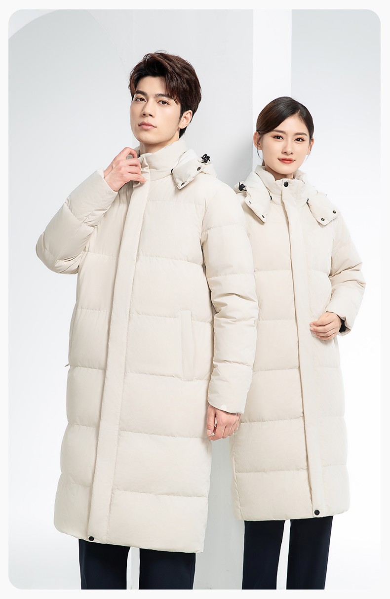 RH-6015 高端羽絨服工作服定制秋冬季中長(zhǎng)款加絨加厚棉服銀行前臺(tái)長(zhǎng)款外套(圖14)
