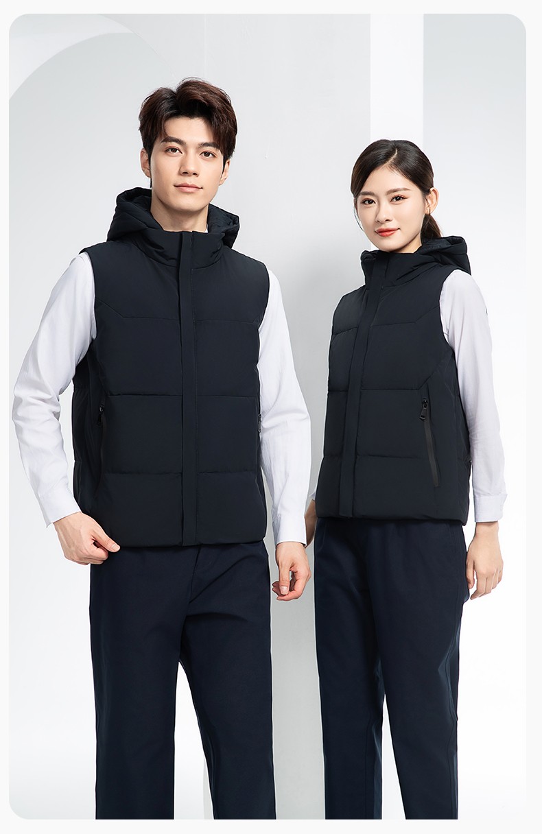 RH-8001 羽絨馬甲工作服加厚保暖秋冬工裝車間企業(yè)團(tuán)體工裝馬夾定制勞保服(圖16)