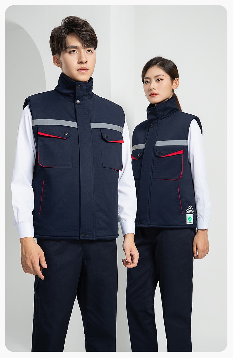 LW-9983  防靜電秋冬工程棉馬甲工裝團(tuán)體廣告志愿者義工馬夾背心工作服定制(圖24)