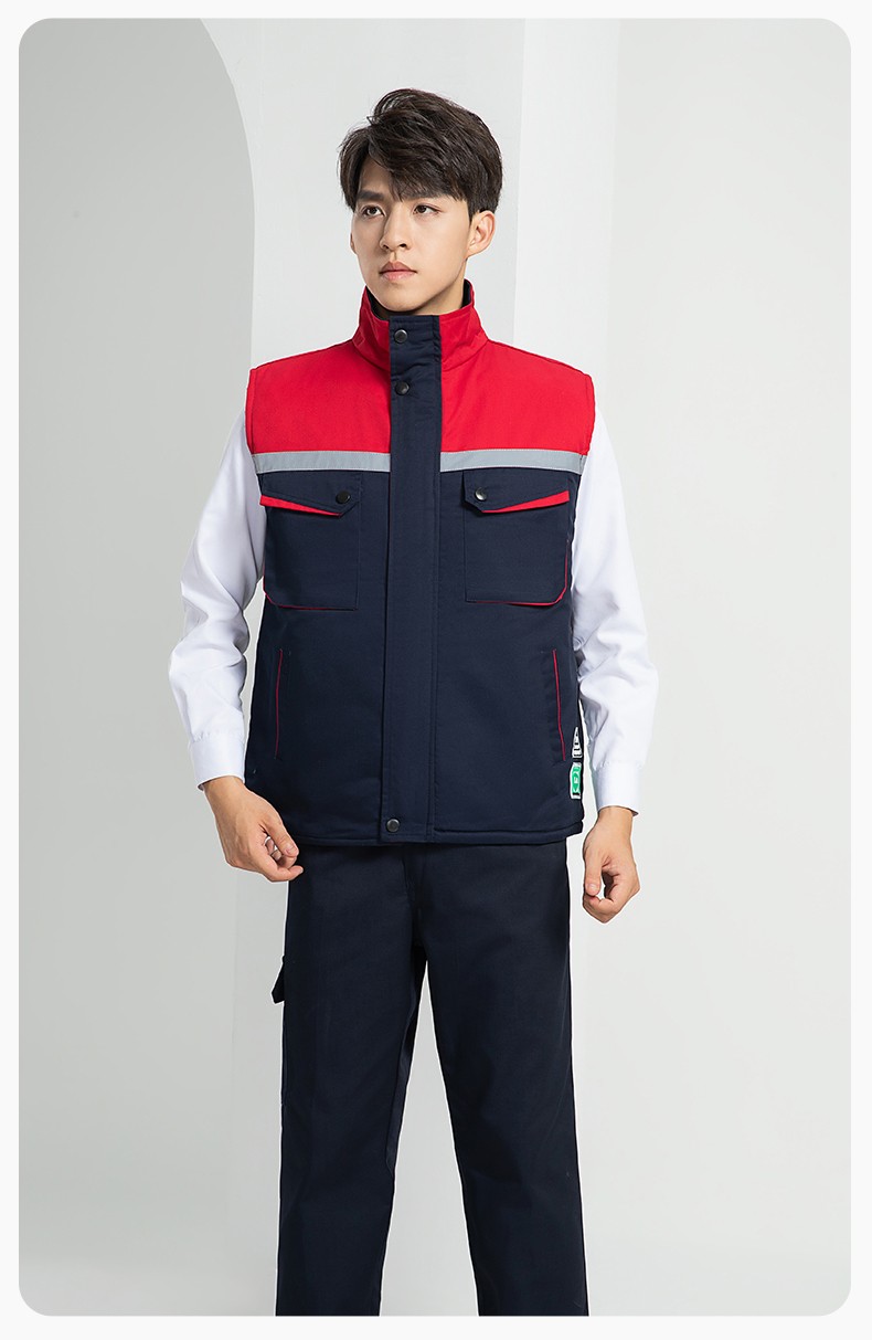 LW-9983  防靜電秋冬工程棉馬甲工裝團(tuán)體廣告志愿者義工馬夾背心工作服定制(圖27)