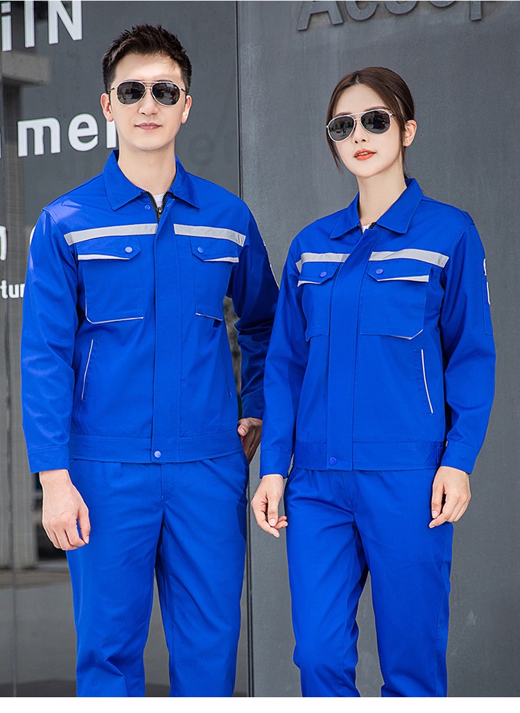 LW-8683F 防靜電工作服套裝男立體兜加油站反光條石油電子化工廠勞保服定制(圖19)