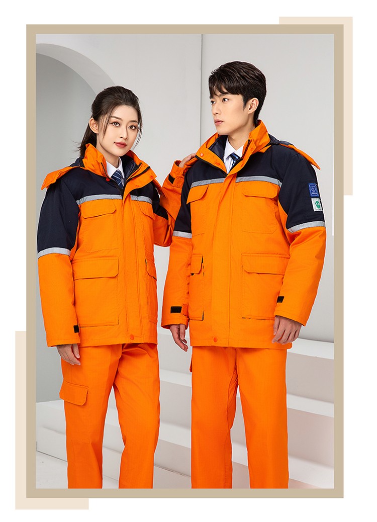 LW-8829 防靜電棉服工作服定制勞保服中長款化工廠車間油氣站工人防寒工裝(圖22)