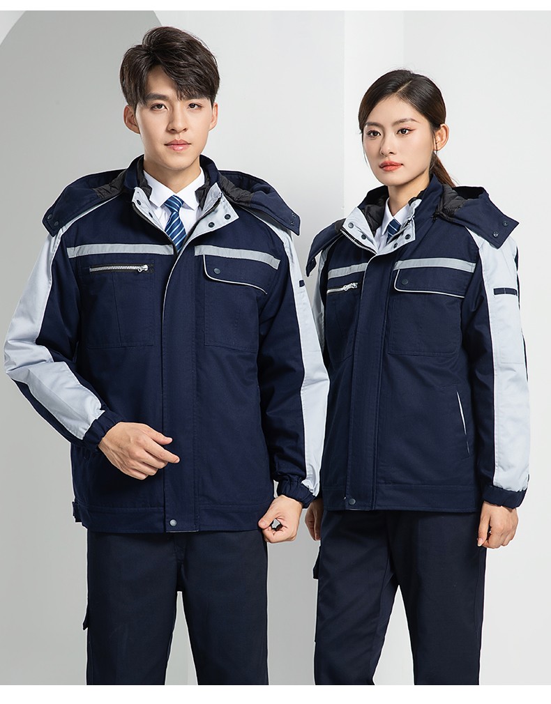 LW-8869 冬季工作服棉服定制工廠車(chē)間戶(hù)外男保溫反光條保暖棉襖棉衣工作服(圖22)