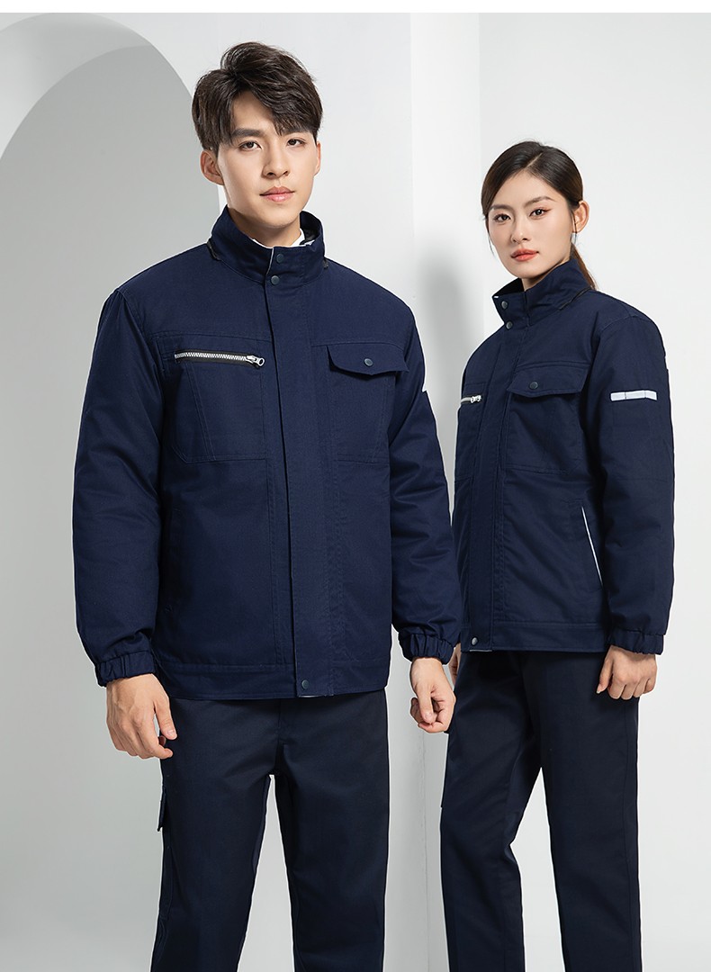 LW-8869Y 冬季羽絨內(nèi)膽工作服棉服定制工廠車間戶外男保溫反光條保暖棉襖棉衣工作服(圖26)