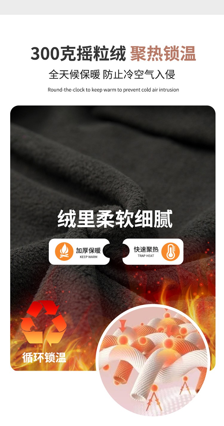 YJ-9805 沖鋒衣定制男女純色可拆卸三合一外套反光條保暖工裝戶(hù)外工作服(圖9)