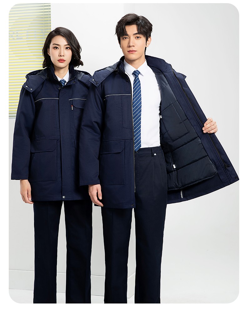 YJ-8824 冬季防靜電棉服男可拆卸純色加厚防寒保暖外套車(chē)間工廠團(tuán)體服定制(圖20)