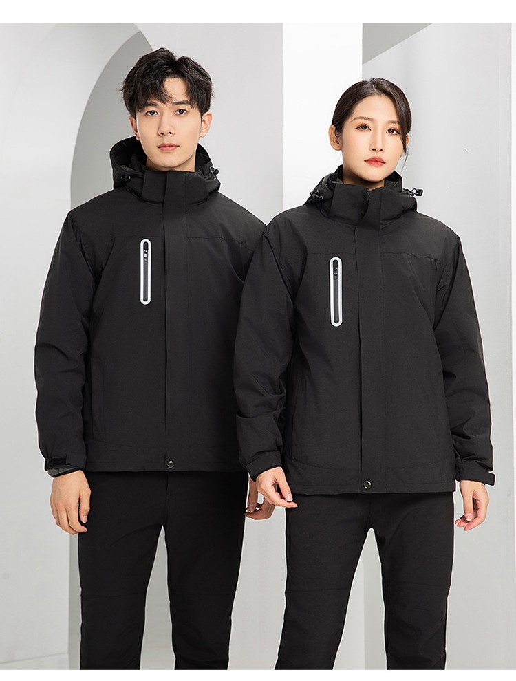 YJ-9806 冬季工作服沖鋒衣定制印logo防風(fēng)防水加絨加厚工裝外套夾克棉服(圖20)