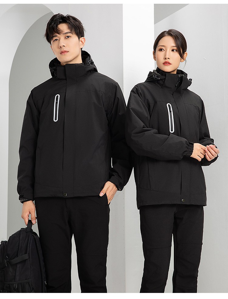 YJ-9806 冬季工作服沖鋒衣定制印logo防風(fēng)防水加絨加厚工裝外套夾克棉服(圖21)