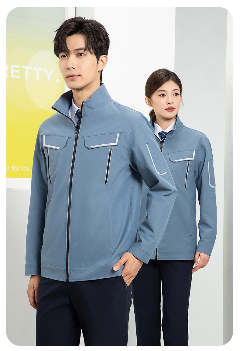 YJ-SK006 高端工作服套裝定制秋冬季工服電力工廠廠服工裝耐磨勞保工程服(圖21)